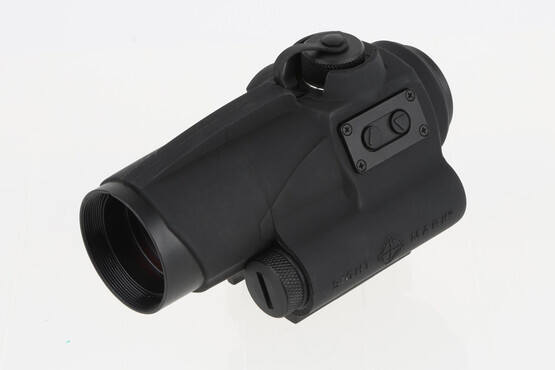 The Sightmark red dot optics is powered by a single AA battery for up to 50,000 hours